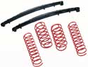 leaf springs and coil springs